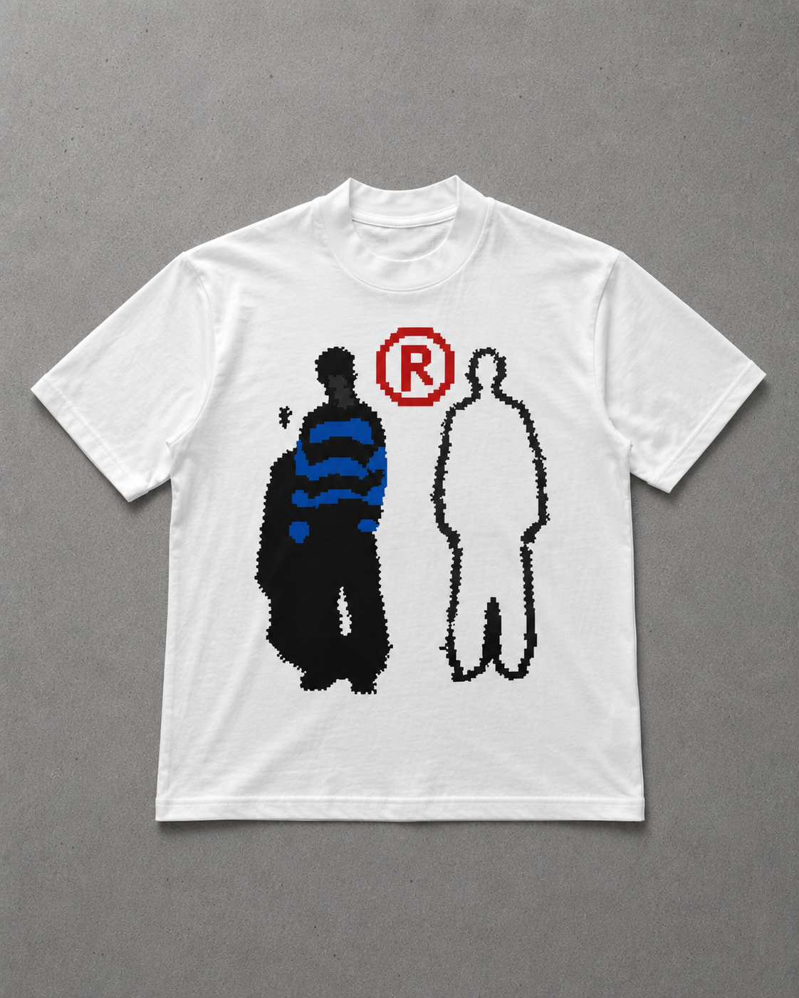 pixel figures tee
